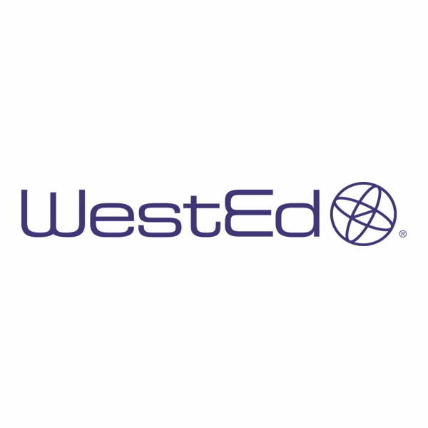 The image shows the WestEd logo with the word WestEd in blue text followed by a globe outline symbol.